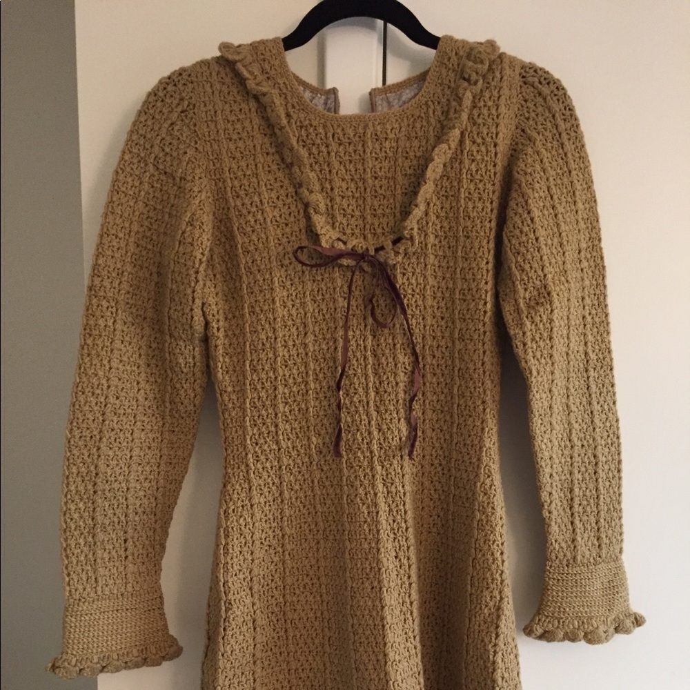 Brownish Beige Winter Dress